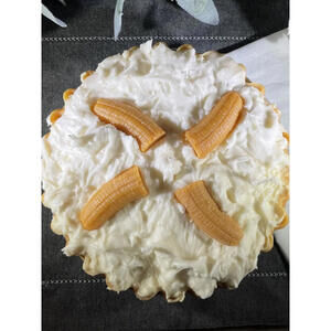 EASTER 9” BANANA CREAM  PIE CANDLE